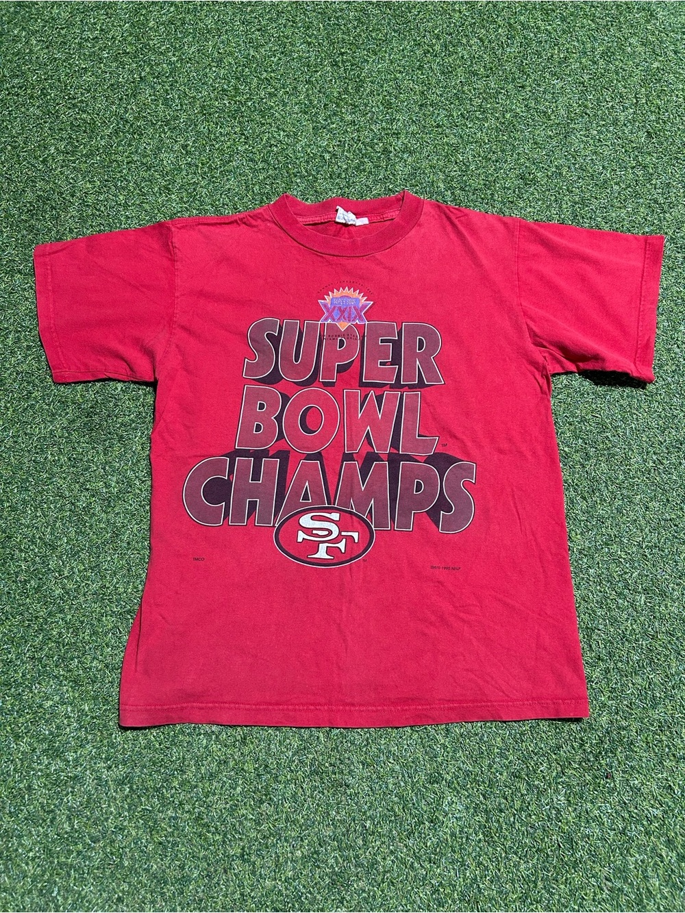 Vintage 90s San Francisco 49ers Super Bowl NFL Football Tee
